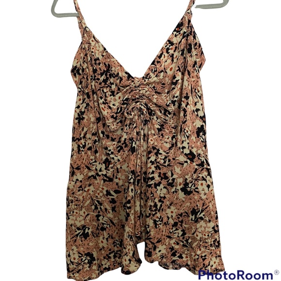 City Chic Tops - City Chic Drawstring Cinched Bust Peplum Cami